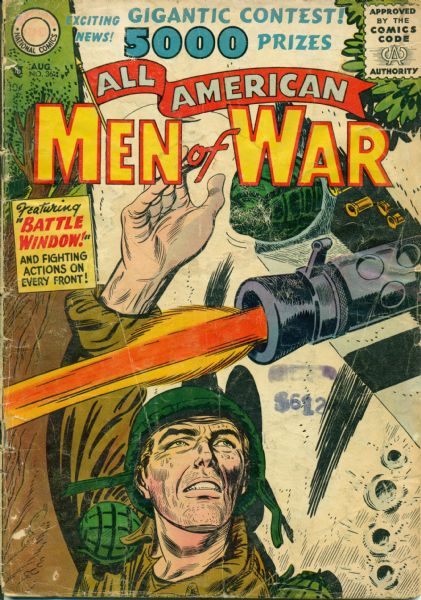 1956-57 All American Men of War #36 & 40-44 DC Comics Good/Very Good (MEARS Auction LOA)