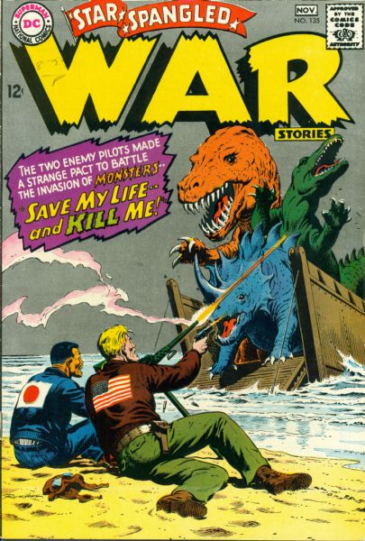 1967 Star Spangled War Stories #133-135 DC Comics Very Good/Very Fine Russ Heath/Neil Adams (MEARS Auction LOA)
