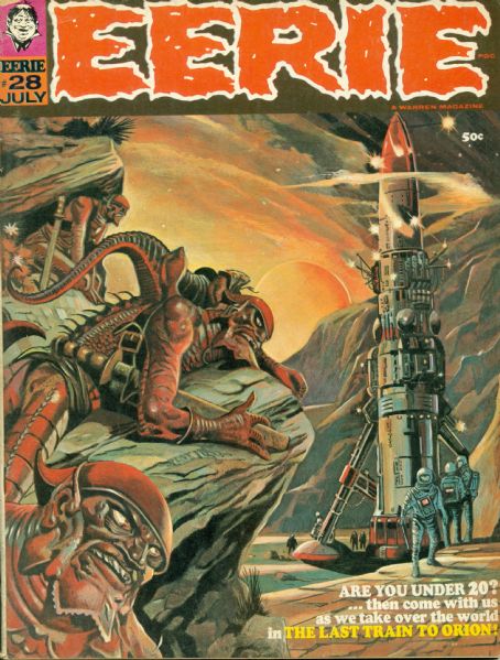 1970 Eerie Magazine #28-29 Warren Publishing (MEARS LOA)