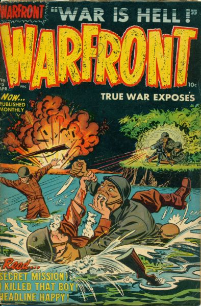 1951 Warfront #4-7 Harvey Comics (MEARS LOA)