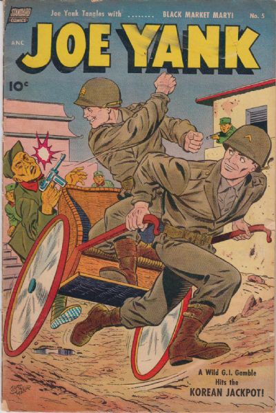 1952-64 Joe Yank #5-6, 14; G-I in Battle #4; Foxhole #15, 17; Fighting Fronts #1 (MEARS Auction LOA)