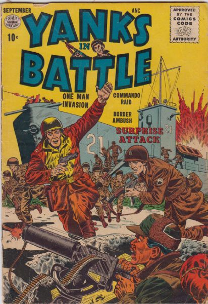 1956 Yanks in Battle #1-2 Comics Magazines Silver Age Ungraded (MEARS Auction LOA)