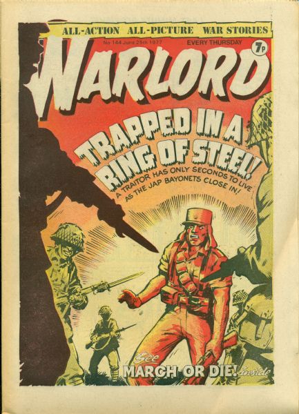1977 Warlord #144-146, 150-151 (British) "DC Thomson and Company" (MEARS Auction LOA)