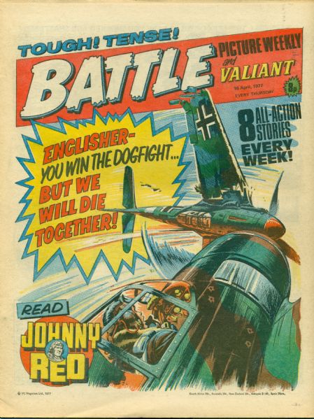 1977 Battle British Newsprint Comic Bronze Age Ungraded (MEARS Auction LOA) - Lot of 14