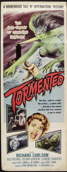 1960 Tormented Insert (14"x36") Original Movie Poster (MEARS LOA) The She-Ghost of Haunted Island 