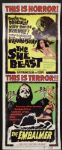 1966 The She Beast & The Embalmer Insert (14"x36") Original Movie Poster (MEARS Auction LOA)