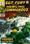 1969-71 Sgt. Fury & His Howling Commandos #72-91 Marvel Comics Silver/Bronze Age Ungraded (MEARS Auction LOA)