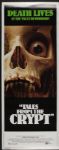 1972 Tales From the Crypt Insert (14"x36") Original Movie Poster (MEARS Auction LOA) Cobwebbed Skull