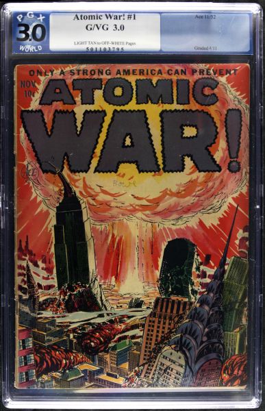 1952 Atomic War! #1 (PGX G/VG 3.0)