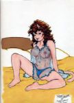 1988 Omaha the Cat Dancer Reed Waller 9x12 Original Underground Artwork (MEARS LOA)