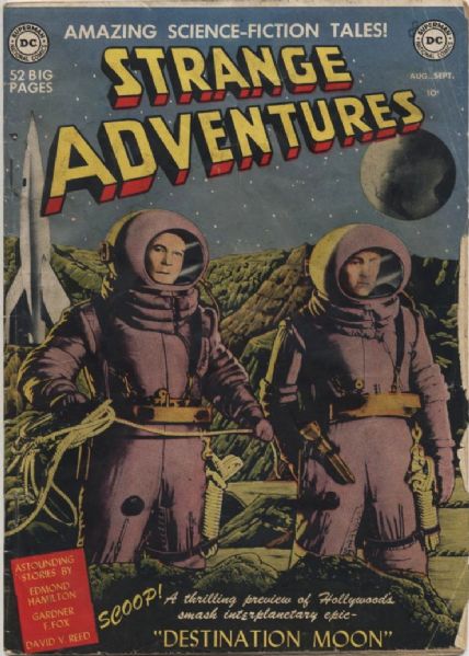 1950 Strange Adventures #1 "DC Comics" Featuring Howard Sherman and Dick Sprang Interior Art; Edmond Hamilton and David Reed Stories