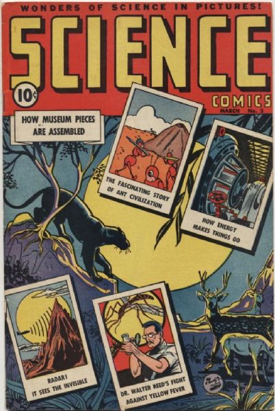 1946 Science Comics #2 "Ace Magazine" (MEARS Auction LOA)