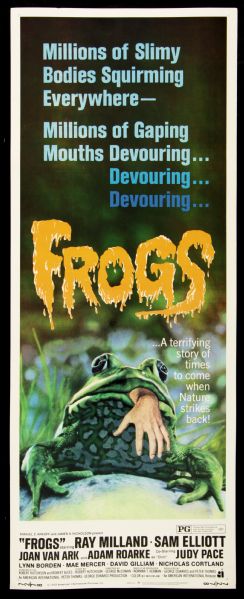 1972 Frogs Insert (14"x36") Original Movie Poster (MEARS LOA) 