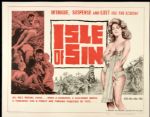 1962 Isle of Sin 1/2-Sheet (28"x22") Original Movie Poster (MEARS LOA) Intrigue Suspense and Lust Fill The Screen 