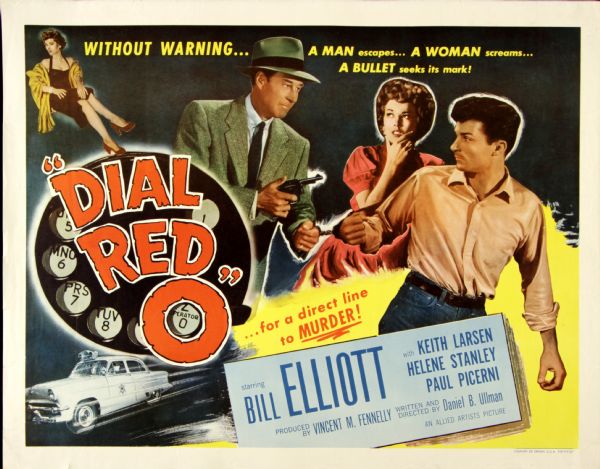 1955 Dial Red 0 1/2-Sheet (22"x28") Original Movie Poster (MEARS LOA) 