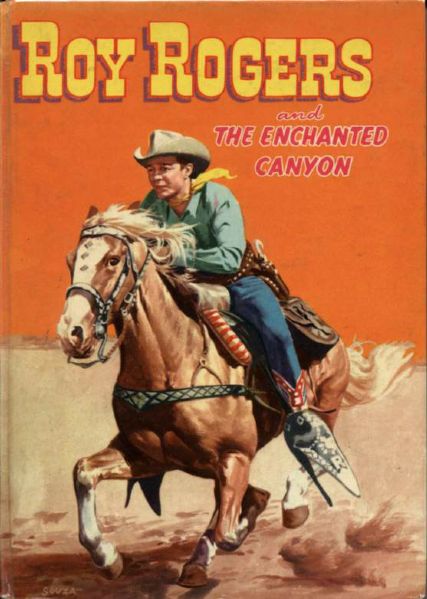 1954 Roy Rogers & The Enchanted Canyon HC Book by Jim Rivers - Whitman Publishing