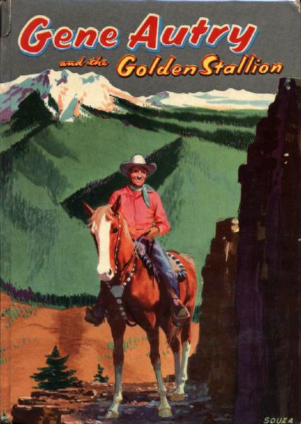 1954 Gene Autry & The Golden Stallion HC Book by Cole Fannin - Whitman Publishing