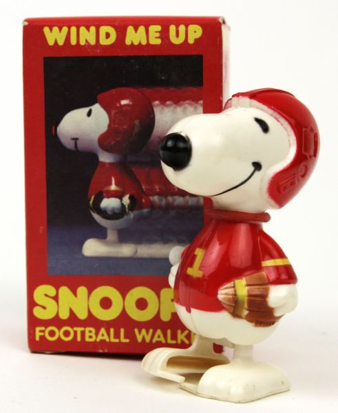 1966 Rare Snoopy Wind Me Up Aviva Toy (MIB)