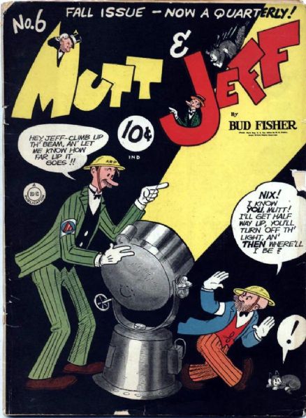 1942 Mutt & Jeff #6 DC Comics Golden Age Ungraded Bud Fisher Art (MEARS Auction LOA)