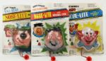 1976 Nose-Lite Cartoon Figures MIP Including Fred Flintstone Bozo The Clown & Yogi Bear 