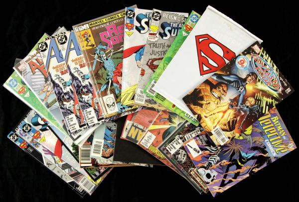 1983-93 Collection of Superman & Others DC Comics - Lot of 31 Incl. The Death of Superman Special (MEARS LOA) 