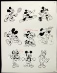 1960's-1990's Walt Disney Hanna Barbera Western Publishing Production Art Cover Proofs Templates Model Sheets (MEARS Auction LOA)