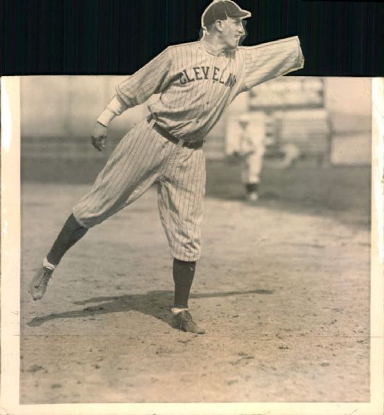 1917-18 Bill Wambsganss Cleveland Indians "The Sporting News Collection Archives" Original 5.5" x 5" Photo (Sporting News Collection Hologram/MEARS Photo LOA)