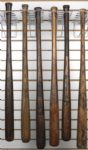 1911-31 H&B Louisville Slugger Professional Model Side Written Game Used Bats (Lot of 6)