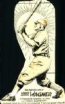 1900-17 Honus Wagner Pittsburgh Pirates "The Sporting News Collection Archives" 6" x 9" Original Illustration Art (Sporting News Collection Hologram/MEARS Photo LOA) Unique 1:1