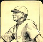 1910-14 Honus Wagner Pittsburgh Pirates "The Sporting News Collection Archives" 6.5" x 6.5" Original Illustration Art (Sporting News Collection Hologram/MEARS Photo LOA) Unique 1:1