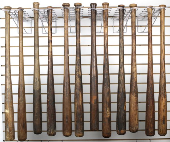 1917-31 H&B Louisville Slugger Professional Model Game Used Bats (Lot of 12)
