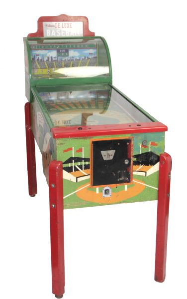 1940s William DeLuxe Baseball Arcade Machine 