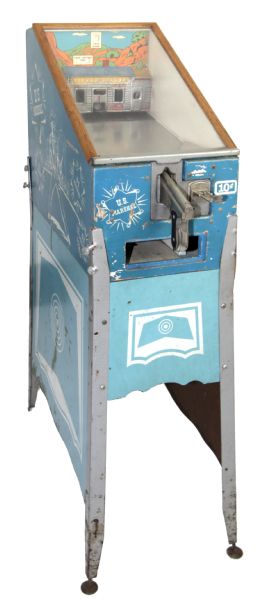 1940s US Marshall Pinball Game With Fully Functional Pistol