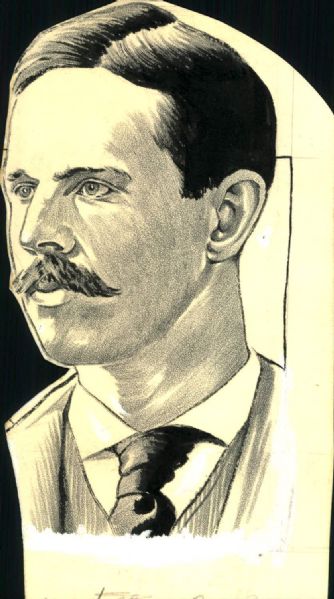 1890s circa John Clarkson "The Sporting News Collection Archives" Original Illustration Artwork (Sporting News Collection Hologram/MEARS Photo LOA)
