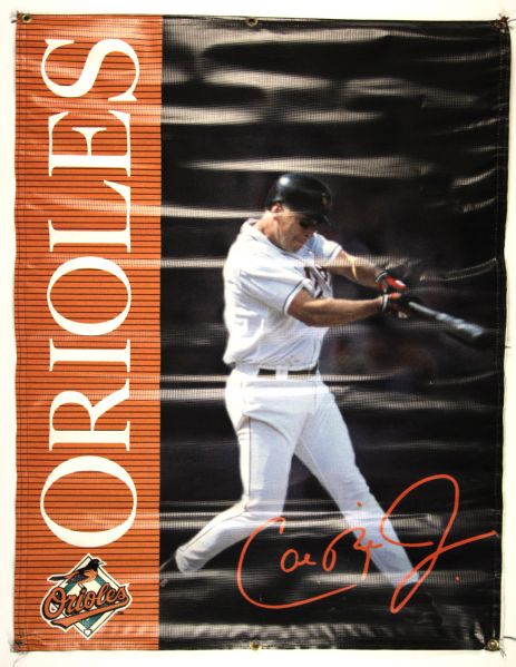 1950-97 Memorial Stadium Ballpark Signs Baltimore Orioles & Colts - Cal Ripken Stadium Banner - Lot of 3 