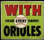 1950-97 Memorial Stadium Ballpark Signs Baltimore Orioles & Colts - Lot of 7 With Memorial Stadium LOA