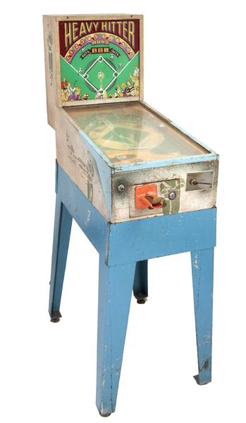 1940s Heavy Hitter Pinball Machine - Still Lights Up