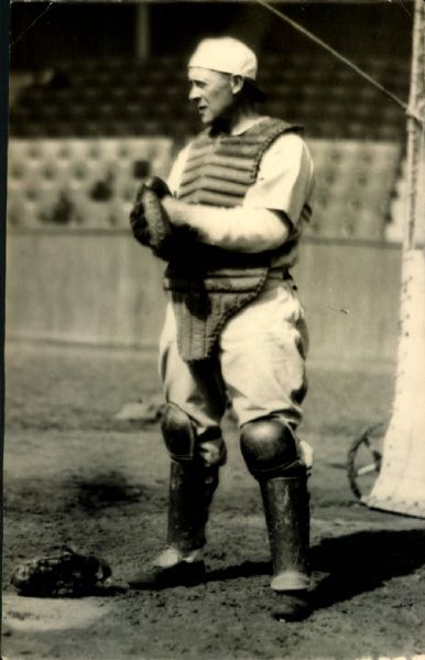 1913-18 circa Wally Schang Philadelphia Athletics "The Sporting News Collection Archives" Modern 5" x 8" Photo (Sporting News Collection Hologram/MEARS Photo LOA)