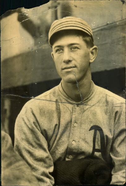 1913-14 Bullet Joe Bush Philadelphia Athletics "The Sporting News Collection Archives" Original Photo (Sporting News Collection Hologram/MEARS Photo LOA)