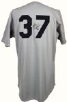 2002 Kenny Rogers Texas Rangers Washington Senators Game Worn Signed Throwback Jersey w/ MLB Hologram & JSA (MEARS A10) 