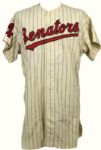 1955-61 Washington Senators Salesmans Sample Flannel Jersey (MEARS Auction LOA)