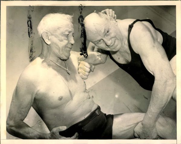 1945 George Hackenschmidt George Bothner "The Sporting News Collection Archives" Original Photo (Sporting News Collection Hologram/MEARS Photo LOA)