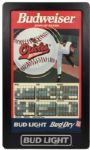 1950-97 Memorial Stadium Ballpark Sign Baltimore Orioles Budweiser Schedule Still Works Memorial Stadium LOA
