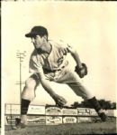 1940-49 Jorge Comellas Salisbury Cardinals Los Angeles Angeles Clint Conatser Boston Braves "TSN Collection Archives" Original Photos (TSN Collection Hologram/MEARS Photo LOA) - Lot of 3