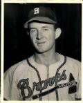 1940-49 Jorge Comellas Salisbury Cardinals Los Angeles Angeles Clint Conatser Boston Braves TSN Collection Archives Original Photos (TSN Collection Hologram/MEARS Photo LOA) - Lot of 3