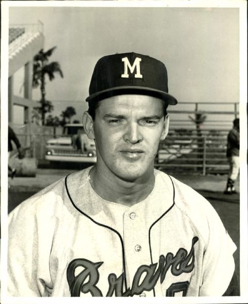 1964 Clay "Hawk" Carroll Milwaukee Braves "The Sporting News Collection Archives" Original 8" x 10" Photo (Sporting News Collection Hologram/MEARS Photo LOA)