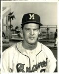 1964 Clay "Hawk" Carroll Milwaukee Braves "The Sporting News Collection Archives" Original 8" x 10" Photo (Sporting News Collection Hologram/MEARS Photo LOA)