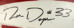 1990-91 Wisconsin Badgers Game Worn Helmet Signed by Barry Alvarez & Ron Dayne (MEARS Auction LOA) & JSA 