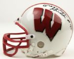  Elroy "Crazylegs" Hirsch Signed Wisconsin Badgers Mini-Helmet - JSA LOA 