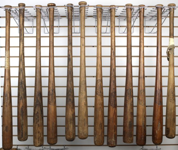 1921-31 H&B Louisville Slugger Professional Model Game Used Minor League Bats (lot of 12)